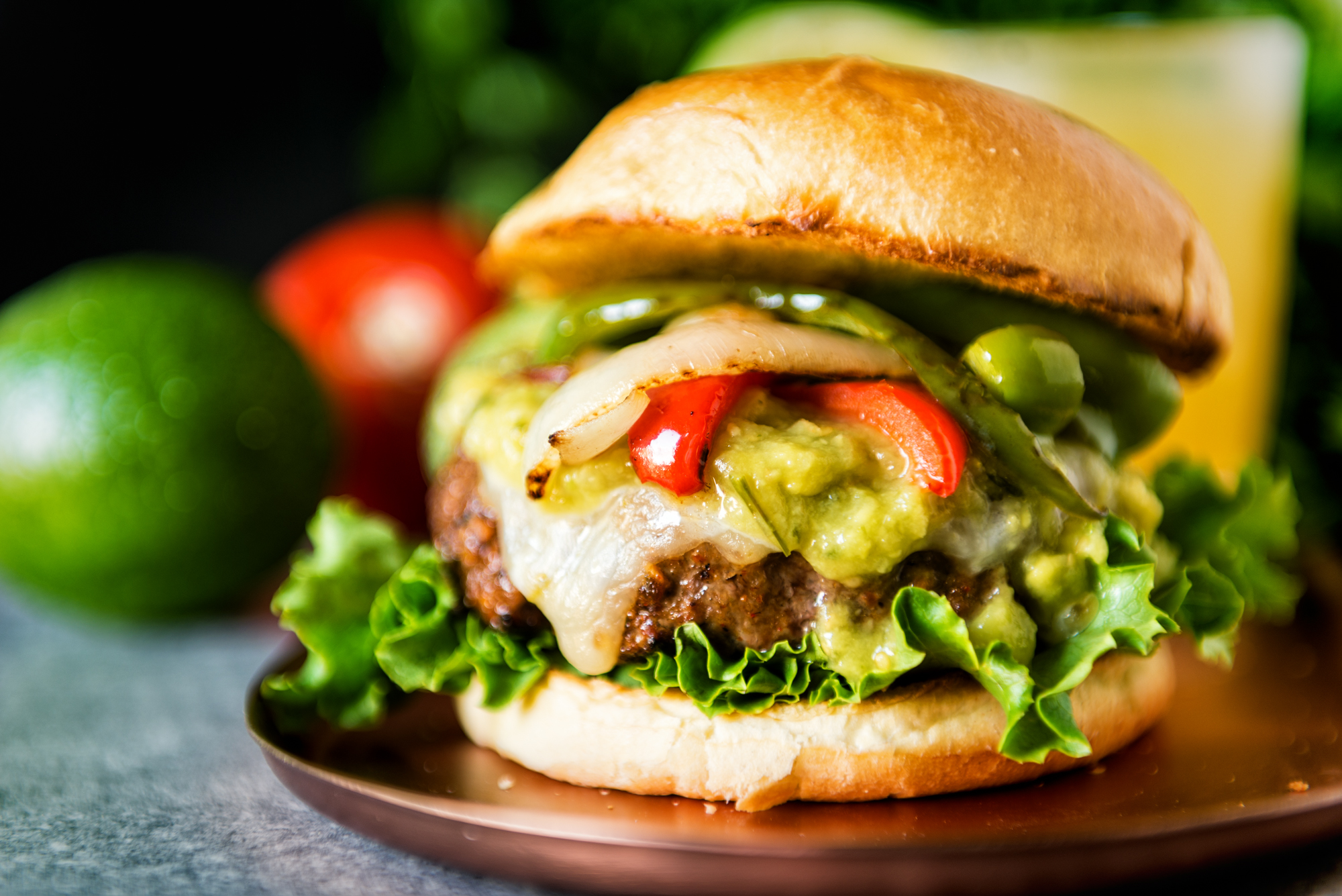 Char Grilled Fajita Burger