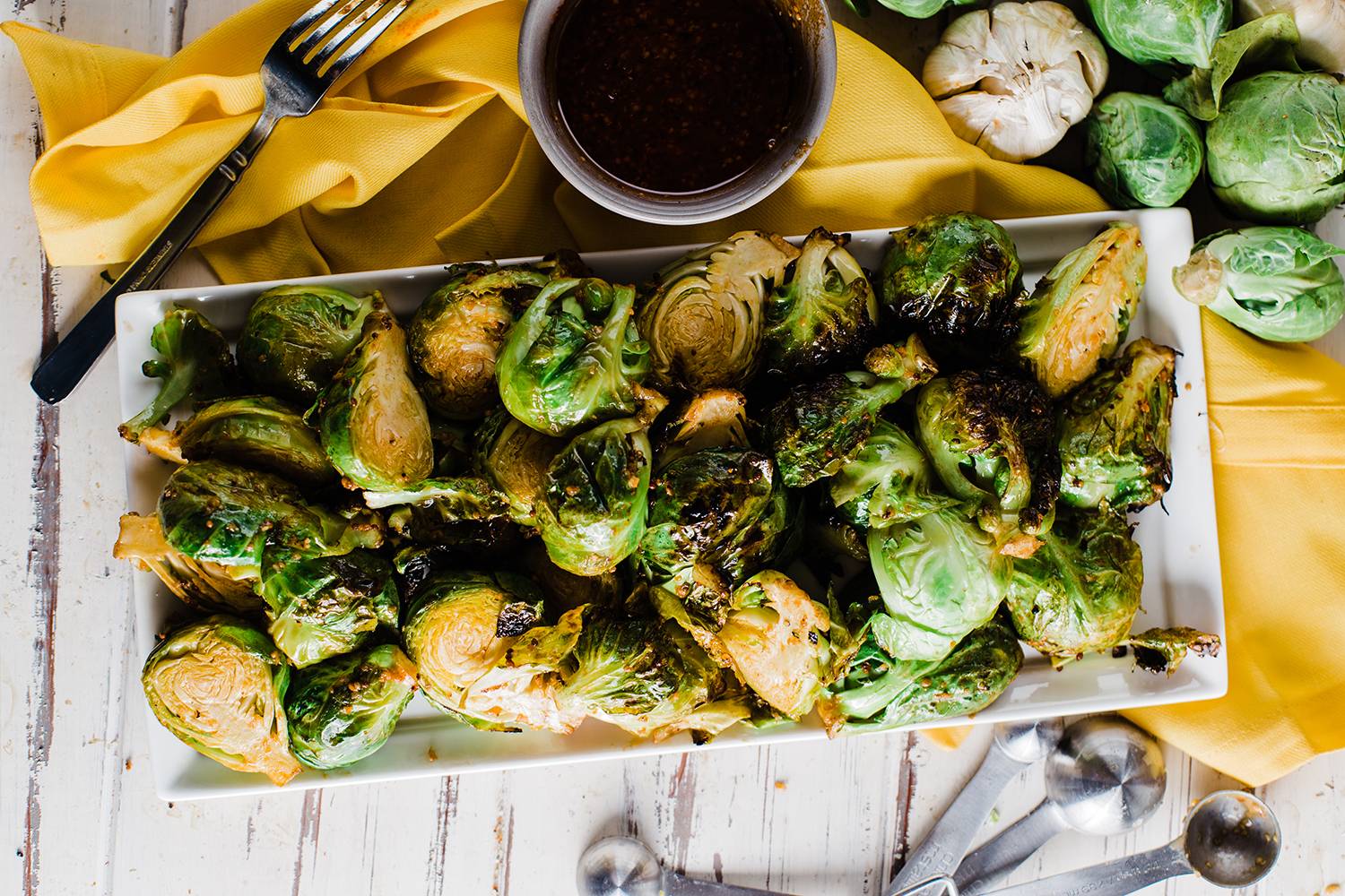 Grilled Brussels Sprouts with Balsamic Vinaigrette